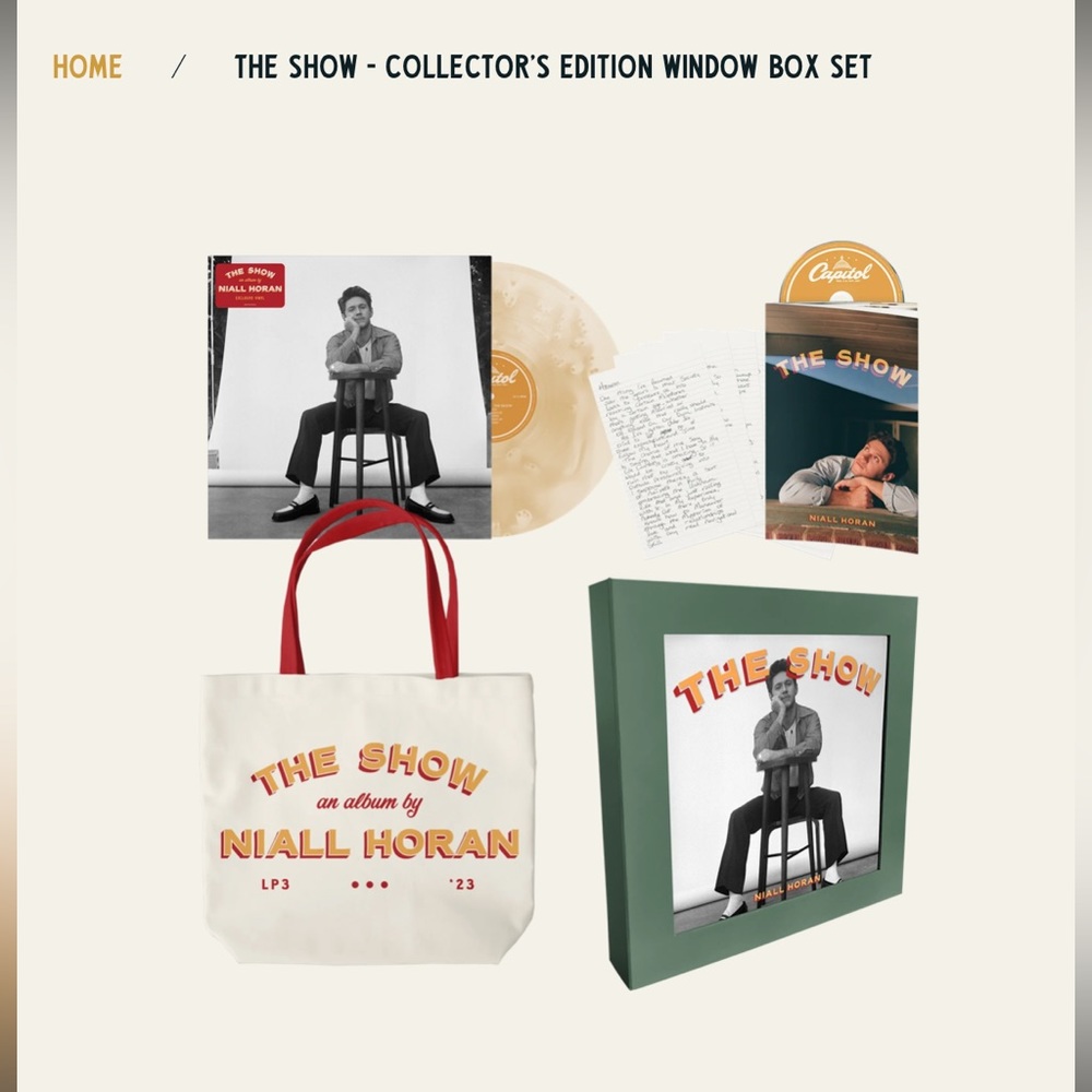 Niall Horan LIMITED EDITION collector’s edition window box set- The Show